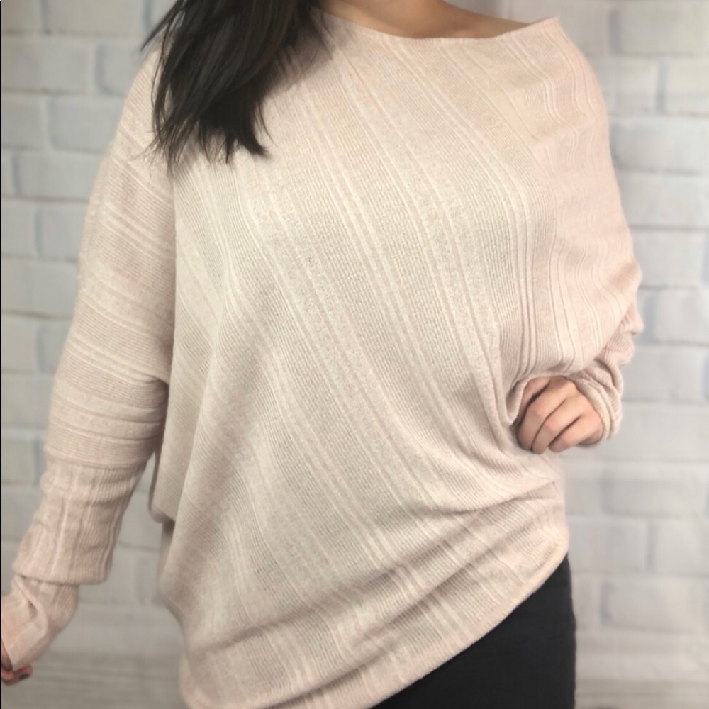 Cream asymmetrical sweater